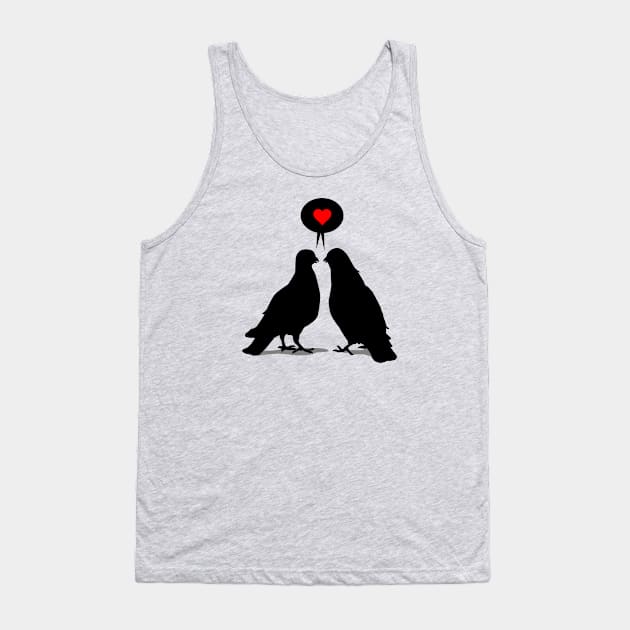 Love saying Doves - Valentine Birds Tank Top by hardwear